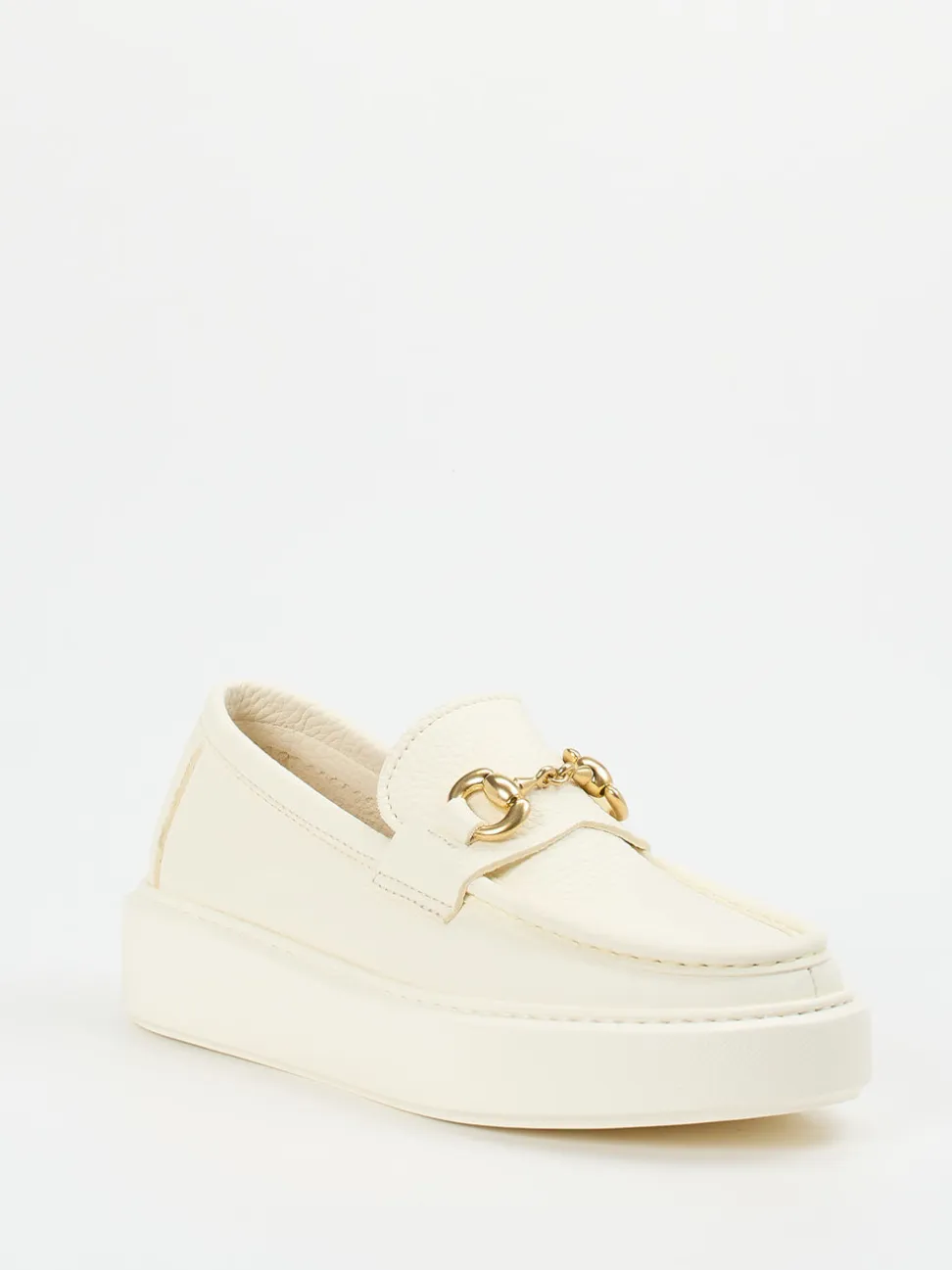 Henderson – Loafer aus Kalbleder in Cremeweiß
