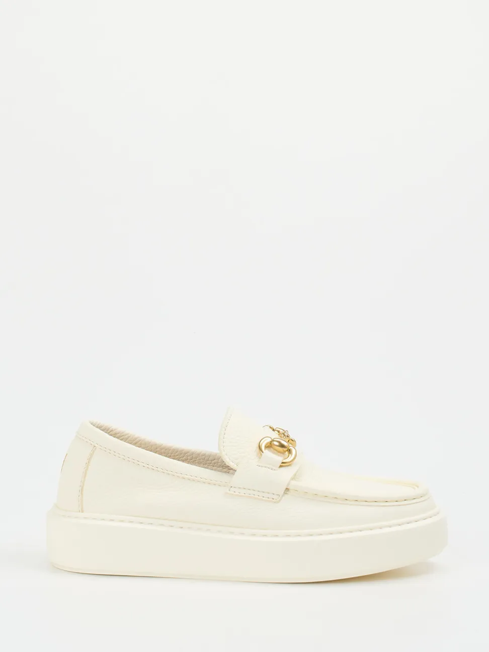 Henderson – Loafer aus Kalbleder in Cremeweiß