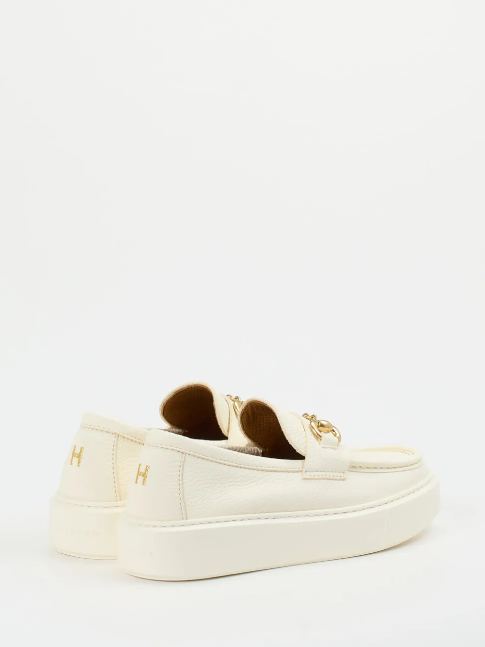 Henderson – Loafer aus Kalbleder in Cremeweiß