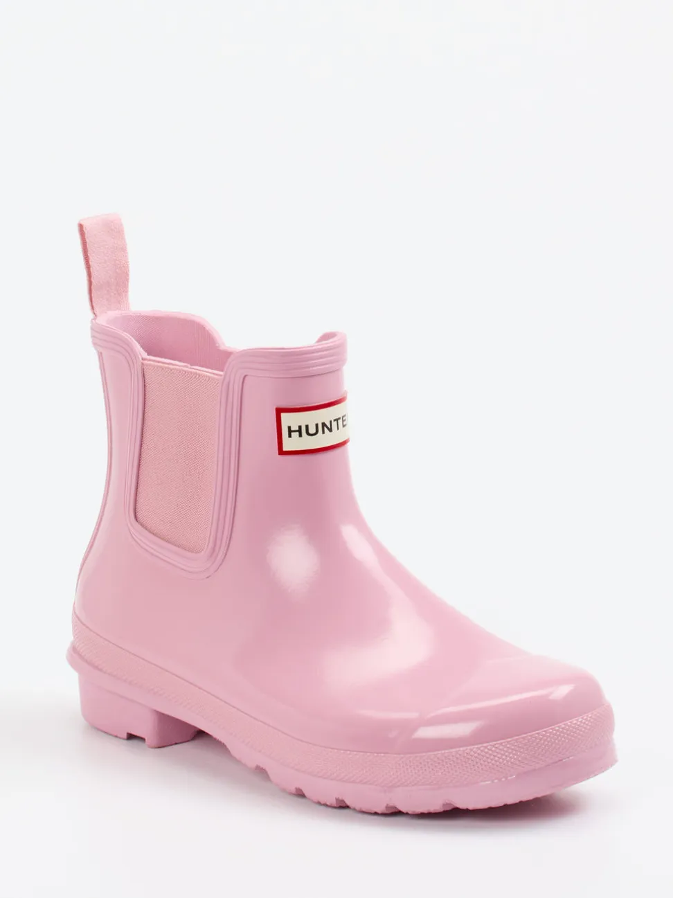 Hunter – Chelsea-Gummistiefeletten aus Synthetik rosa