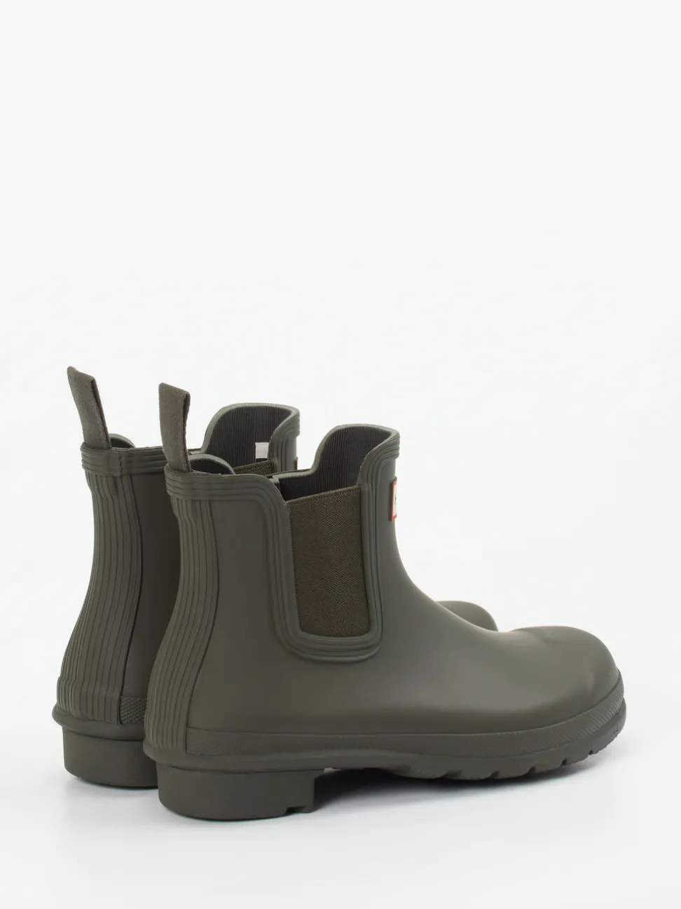 Hunter – Chelsea-Stiefelette aus Gummi Olivgrün
