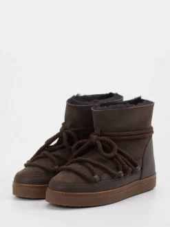 Inuikii – Stiefeletten aus Veloursleder Dunkelbraun