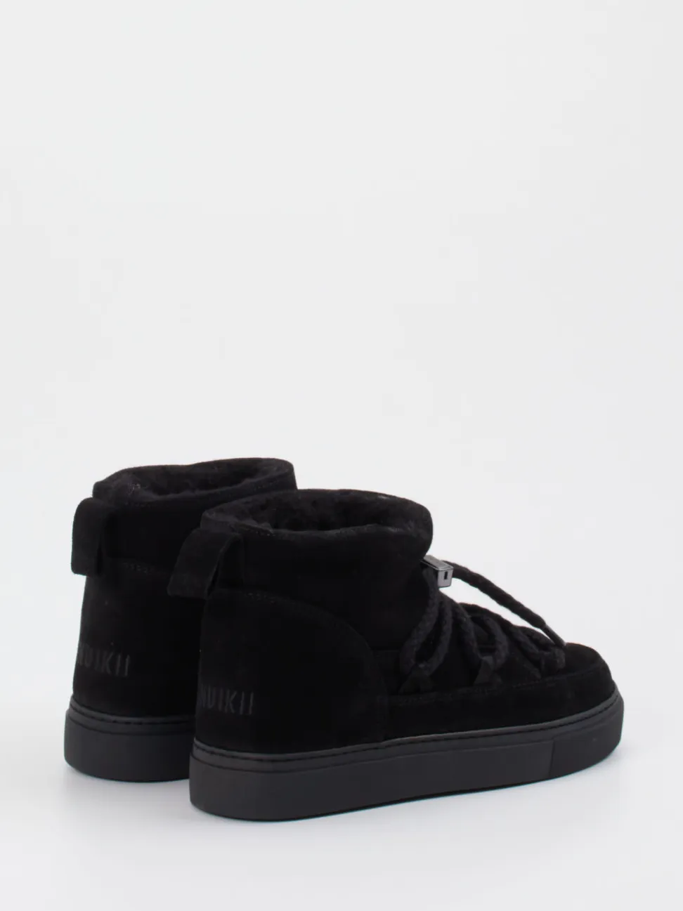 Inuikii – Stiefeletten aus Veloursleder Schwarz