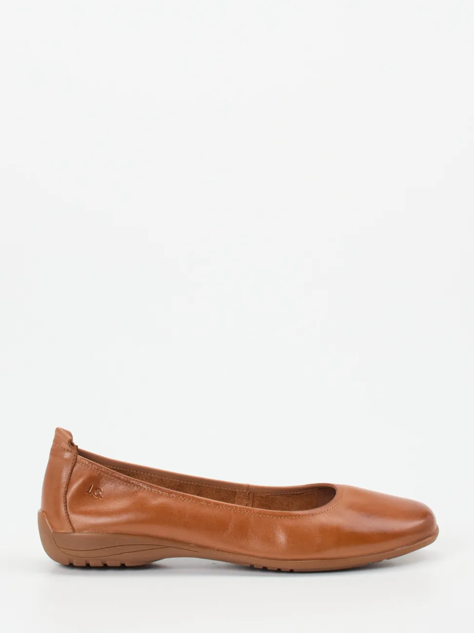 Josef Seibel – Komfort-Ballerinas aus Kalbleder Cognac