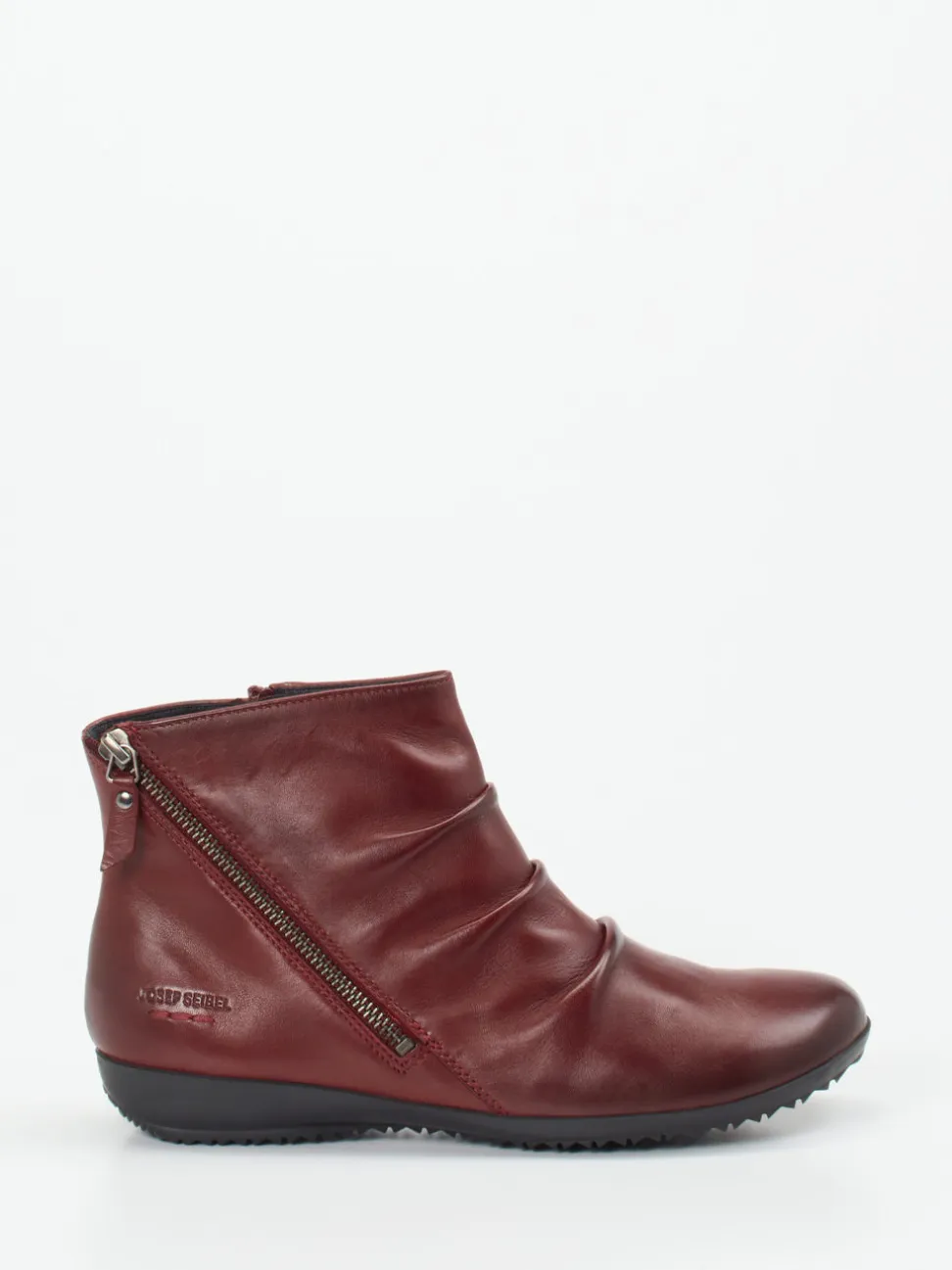 Josef Seibel – Komfort-Stiefelette aus Glattleder bordeauxrot