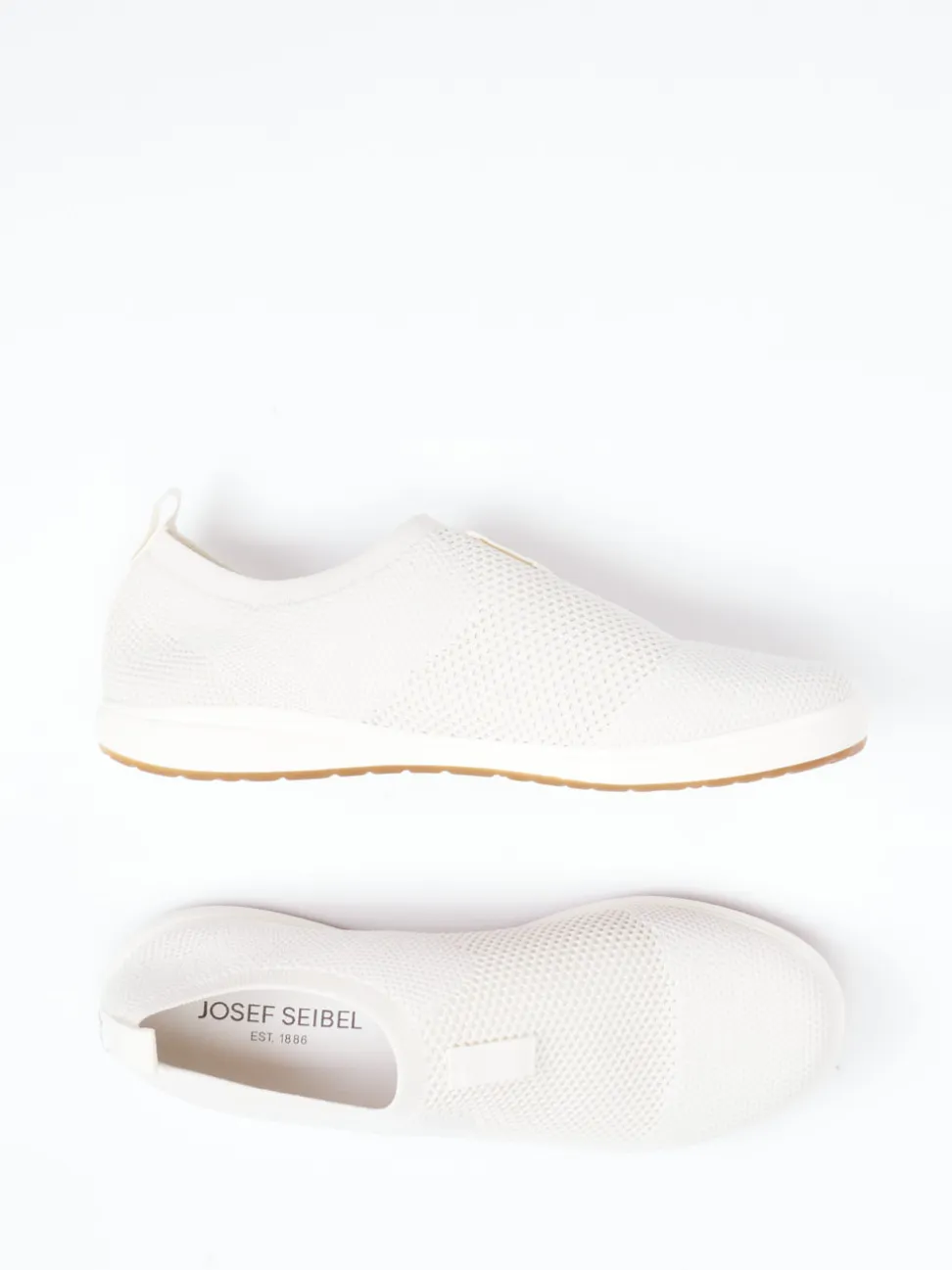 Josef Seibel – Slipper aus Stretch-Strick in Weiß
