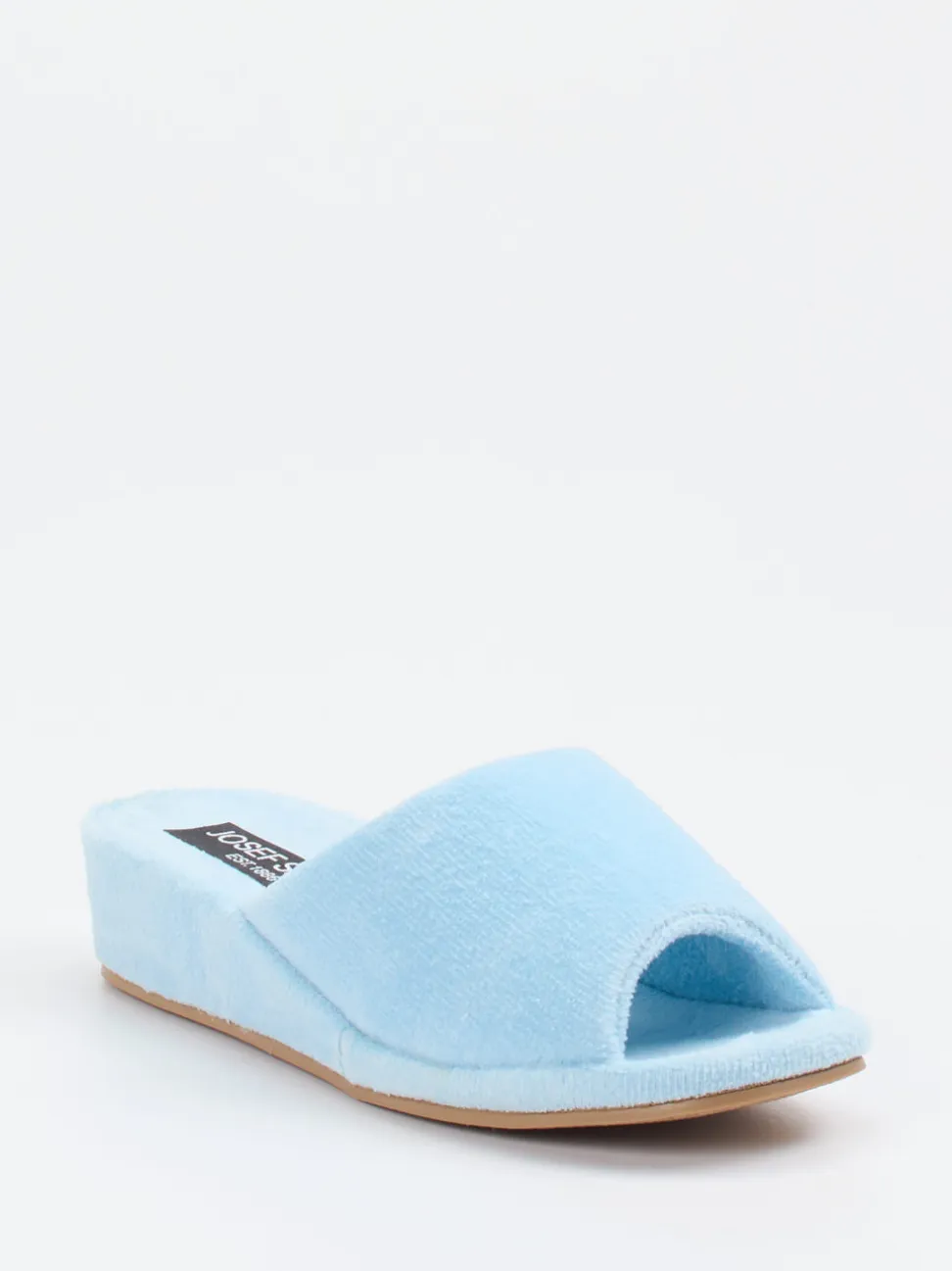 Josef Seibel Relax – Pantolette aus Frottee Hellblau