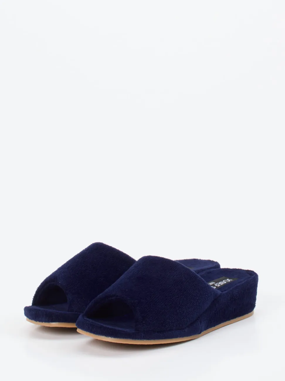 Josef Seibel Relax – Pantolette aus flauschigem Textil Dunkelblau