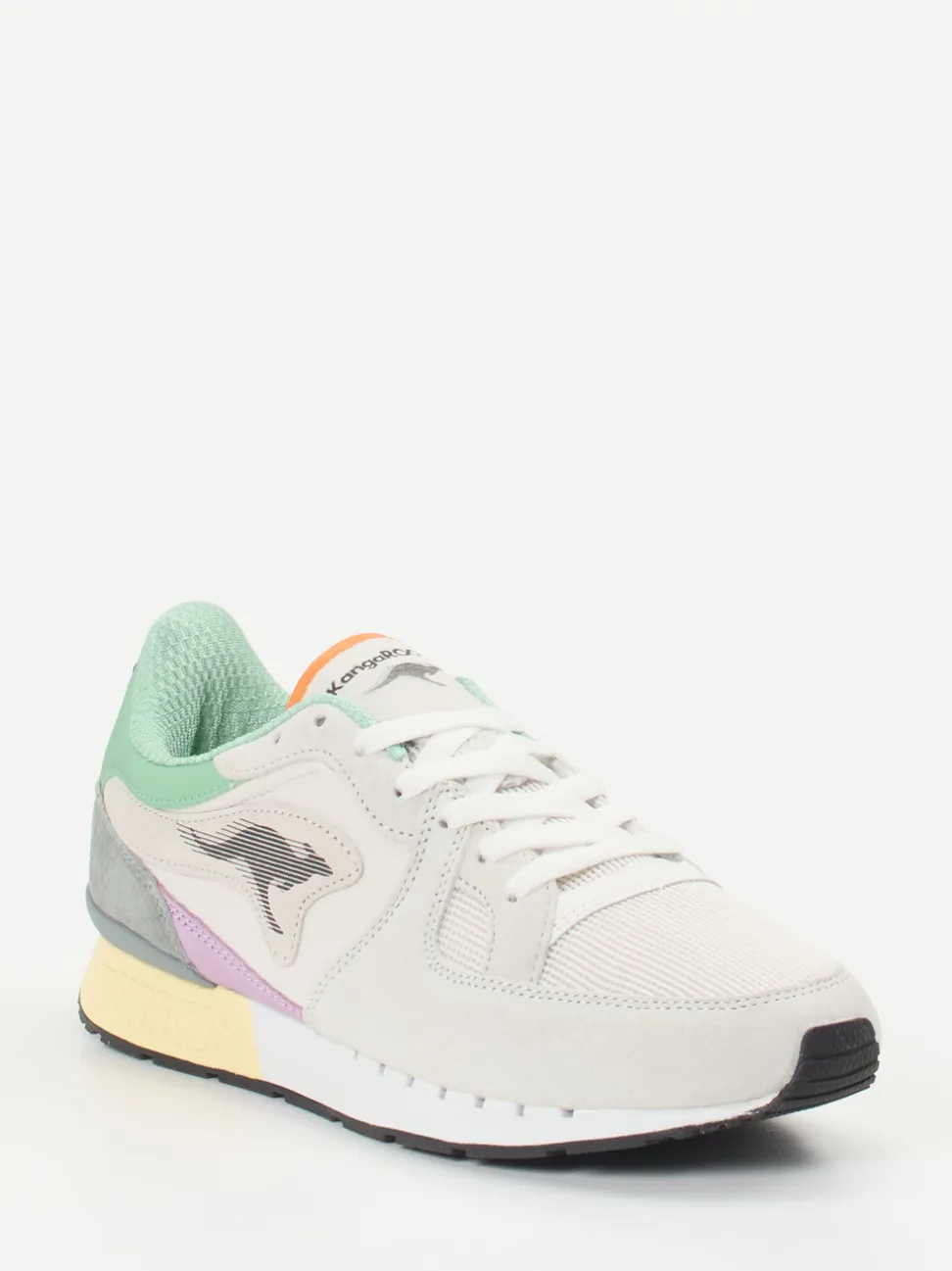 Kangaroos – Retro-Sneaker aus Mesh und Veloursleder