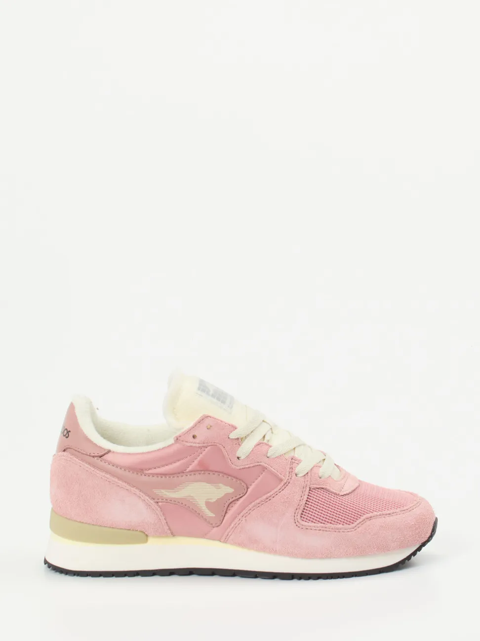 Kangaroos – Sneaker aus Veloursleder und Mesh Altrosa