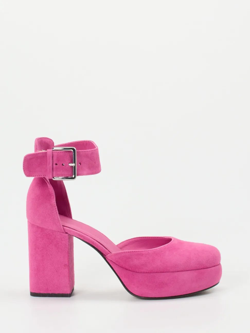 Kennel & Schmenger – Plateau-Pumps aus Veloursleder Pink
