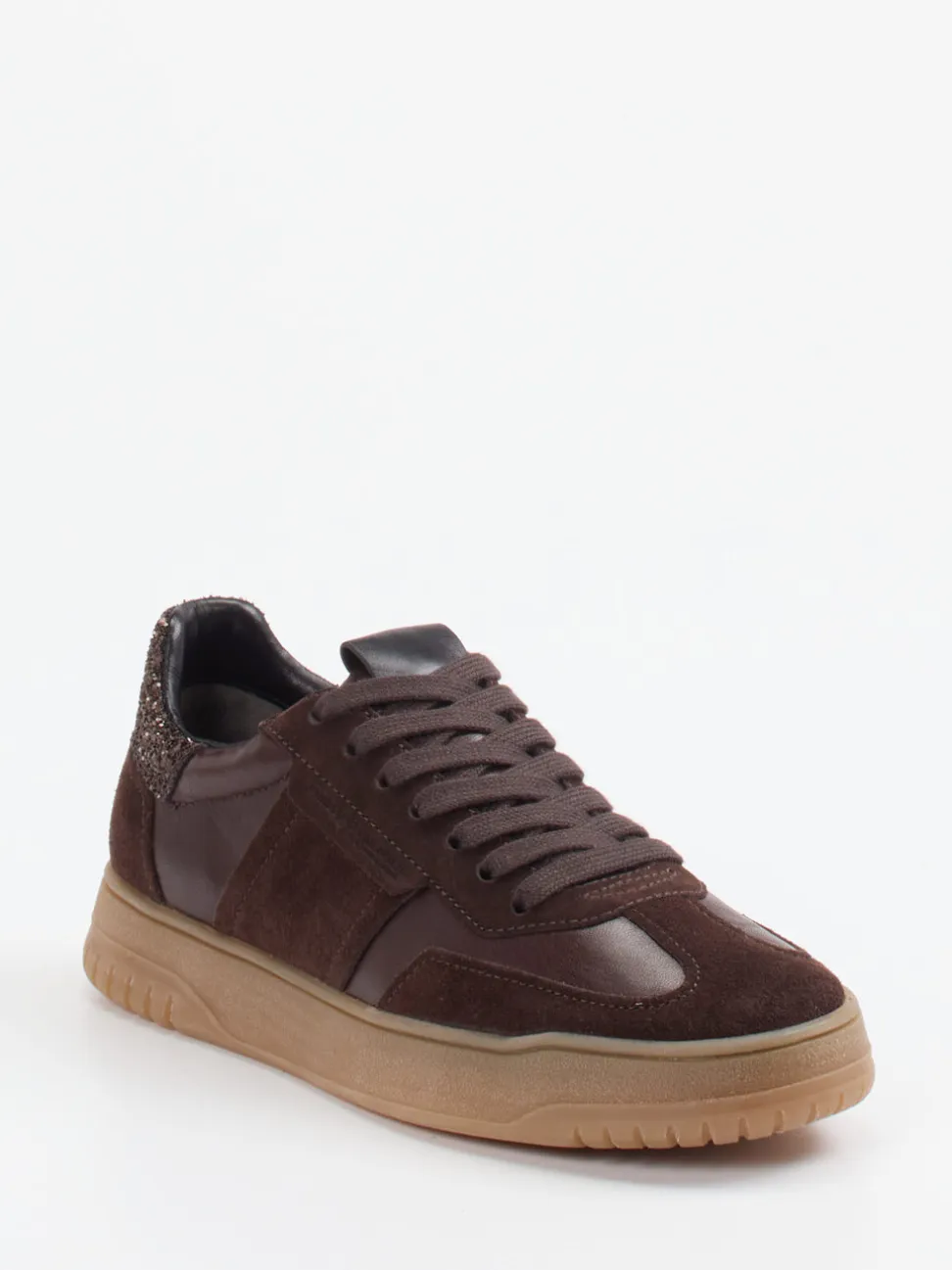 Kennel & Schmenger – Sneaker aus Velours- und Glattleder braun