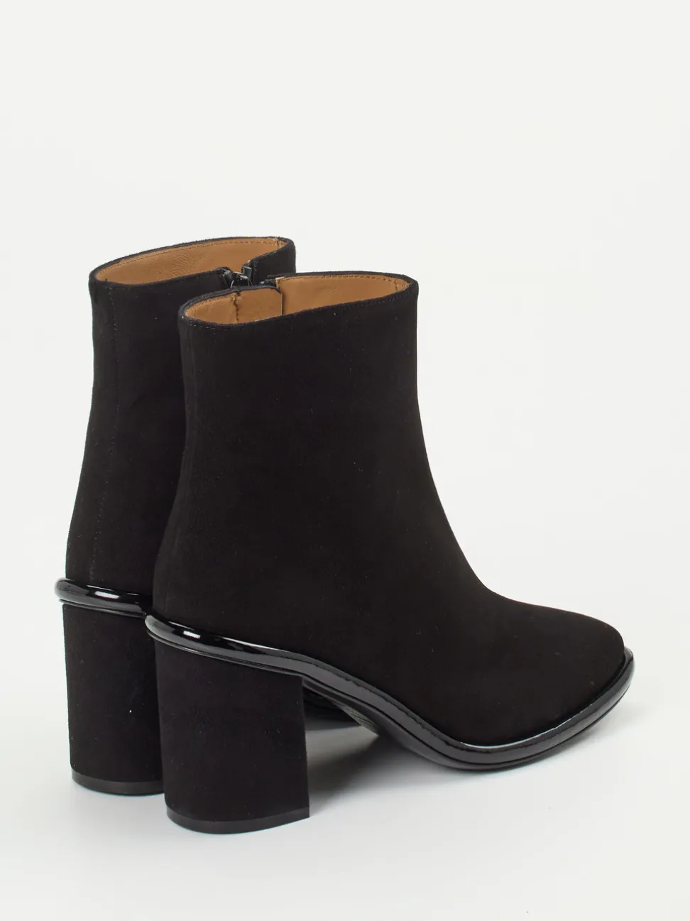 Konstantin Starke – Ankle Boots aus Veloursleder schwarz