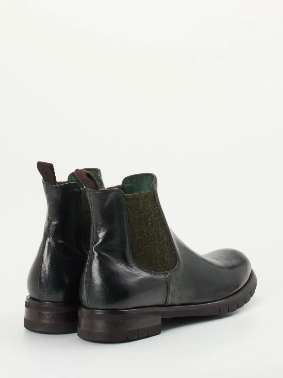 Konstantin Starke – Chelsea Boots aus Känguruleder grün