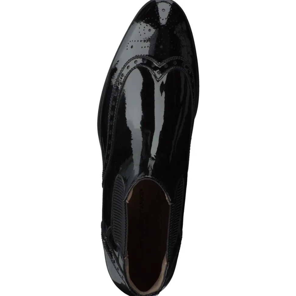 Konstantin Starke – Chelsea Boots aus Lackleder schwarz