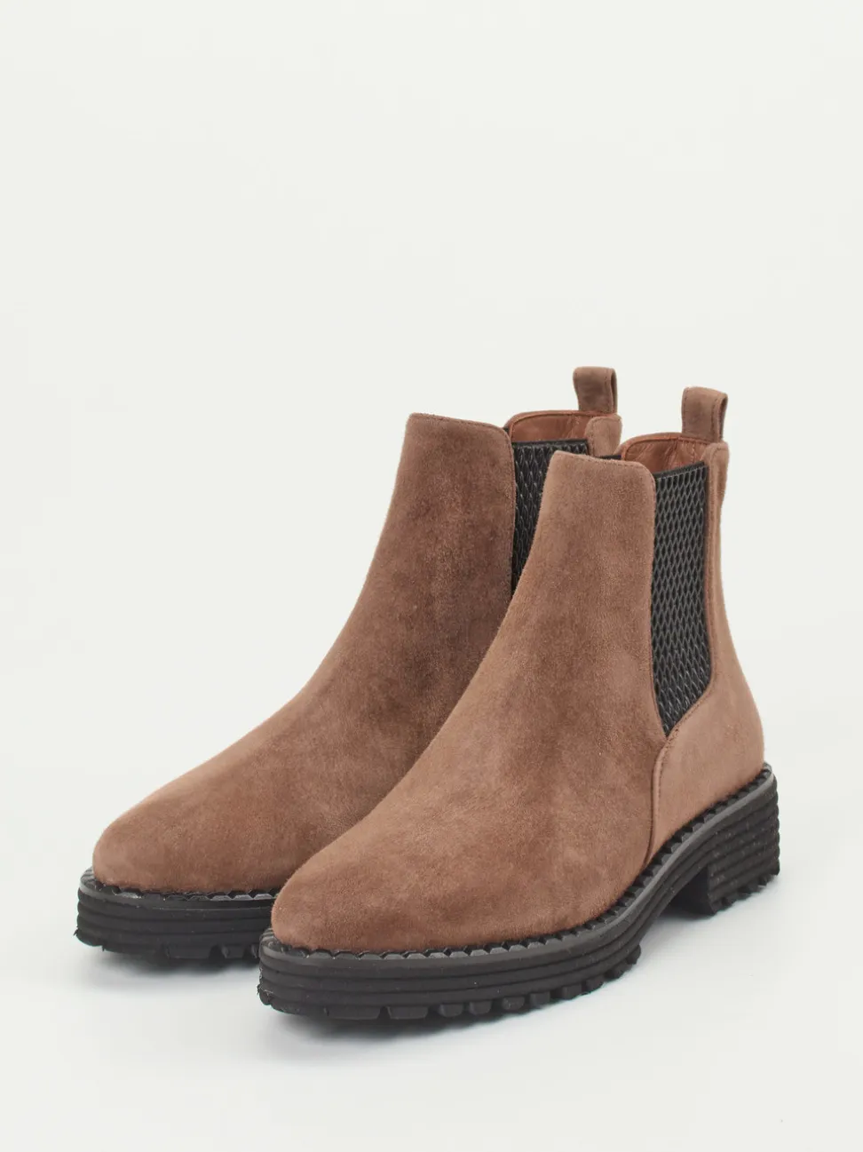 Konstantin Starke – Chelsea Boots aus Veloursleder braun