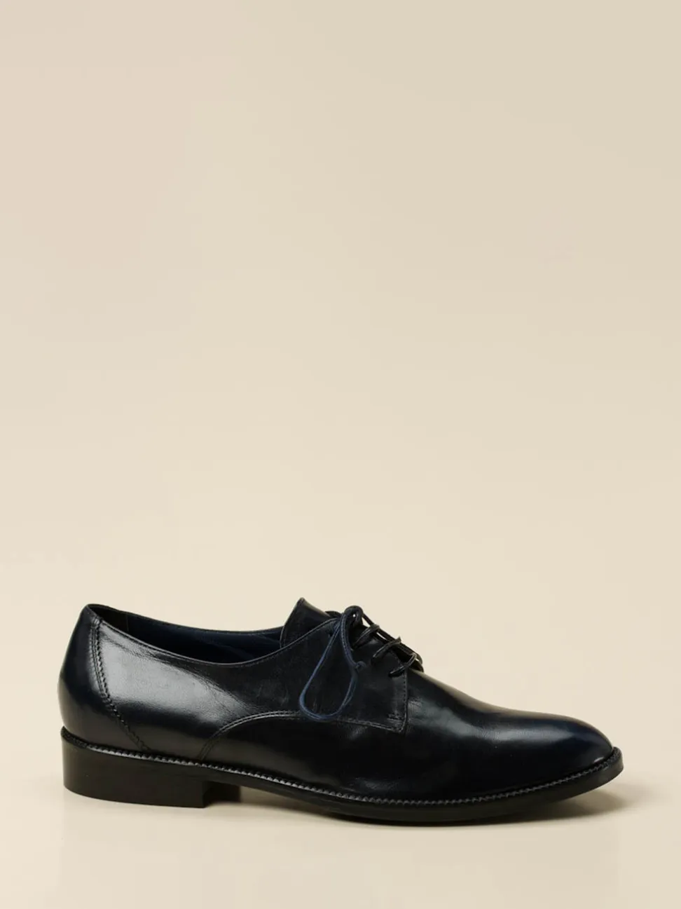 Konstantin Starke – Derby-Schuhe aus Lammleder Dunkelblau