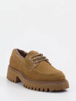 Konstantin Starke – Halbschuh aus Veloursleder Karamell