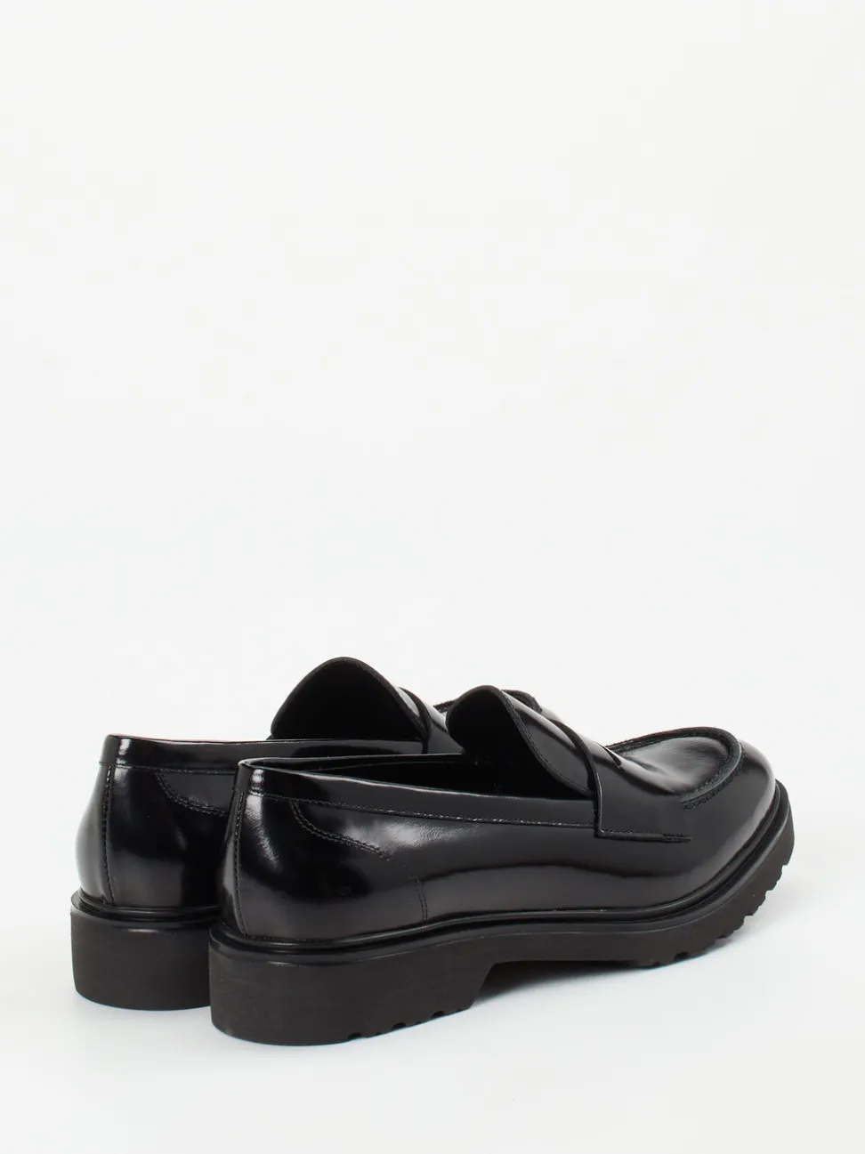 Konstantin Starke – Loafer aus Hochglanzleder schwarz