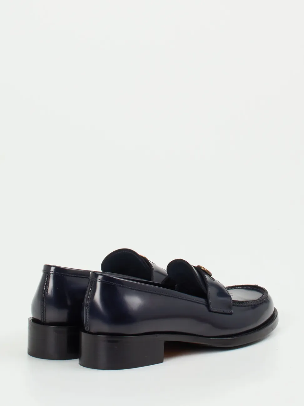 Konstantin Starke – Loafer aus Hochglanzleder in Blau