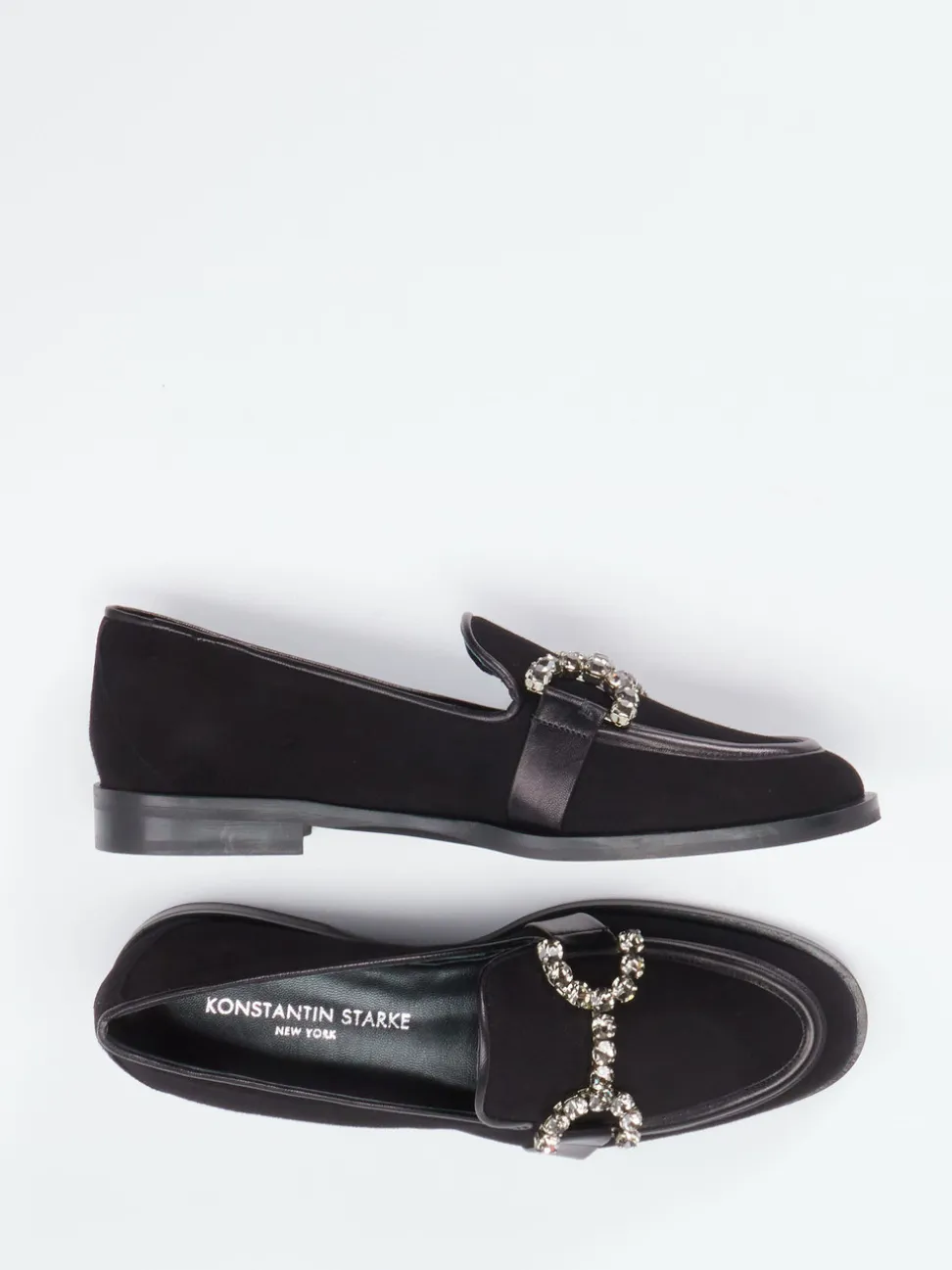 Konstantin Starke – Loafer aus Veloursleder Schwarz