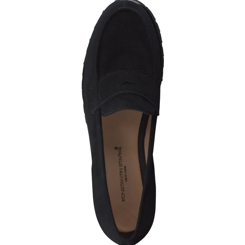 Konstantin Starke – Loafer aus Veloursleder Schwarz