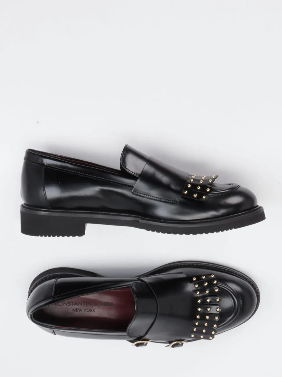 Konstantin Starke – Loafer aus Kalbleder mit Nieten