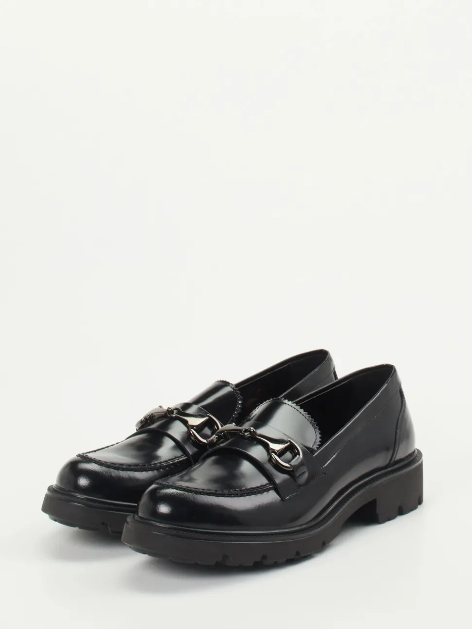 Konstantin Starke – Loafer aus Hochglanzleder schwarz