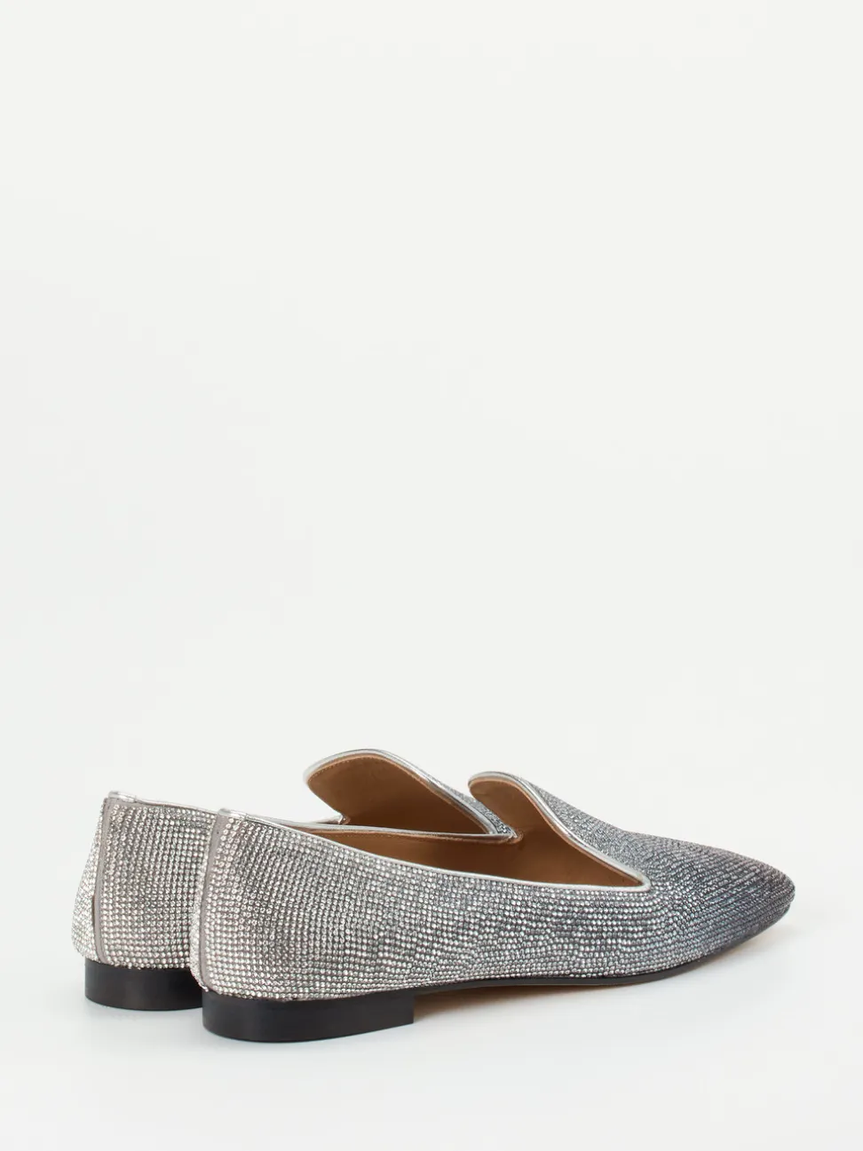 Konstantin Starke – Loafer aus Metallicleder silber