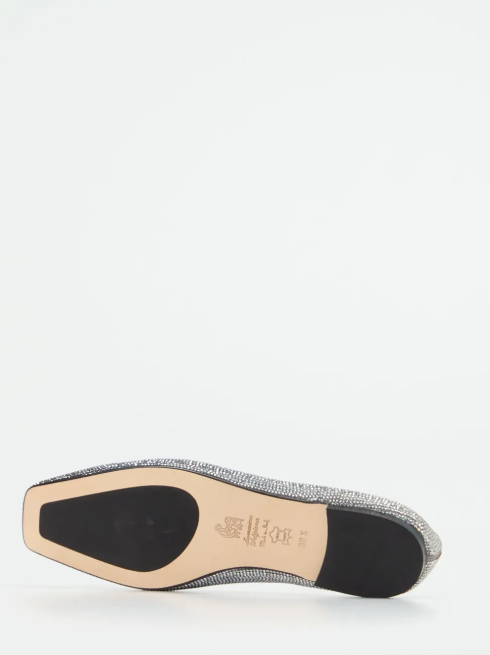Konstantin Starke – Loafer aus Metallicleder silber