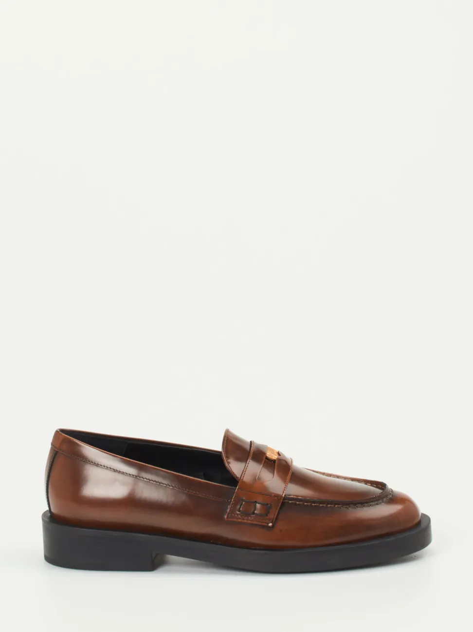 Konstantin Starke – Loafer aus Hochglanzleder Braun