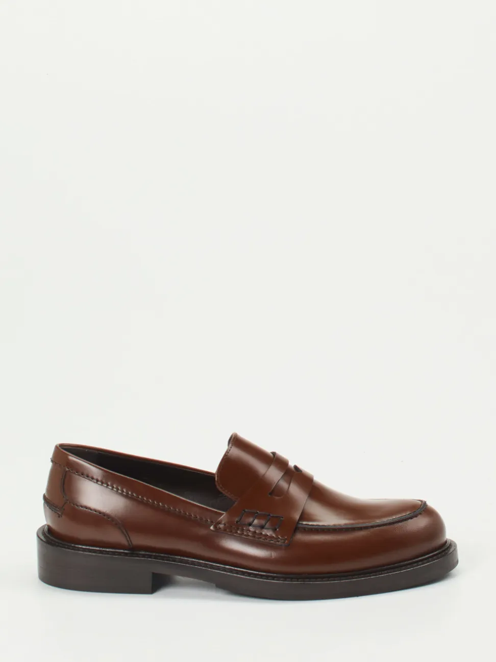 Konstantin Starke – Loafer aus Hochglanzleder braun
