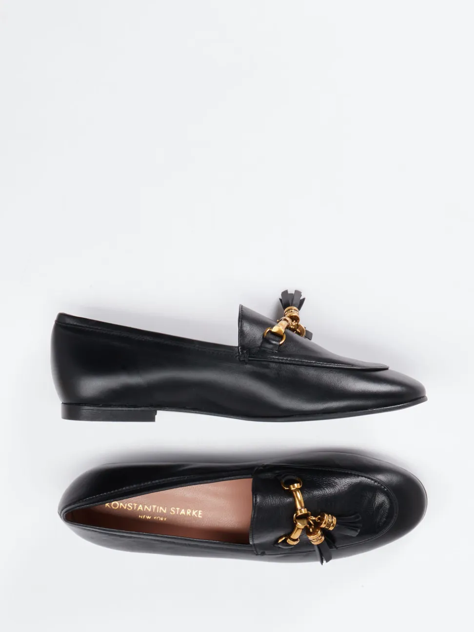 Konstantin Starke – Loafer aus Lammleder Schwarz