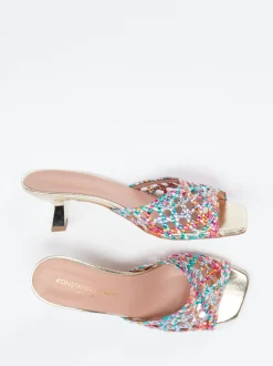Konstantin Starke – Mules aus Flechtleder multicolor