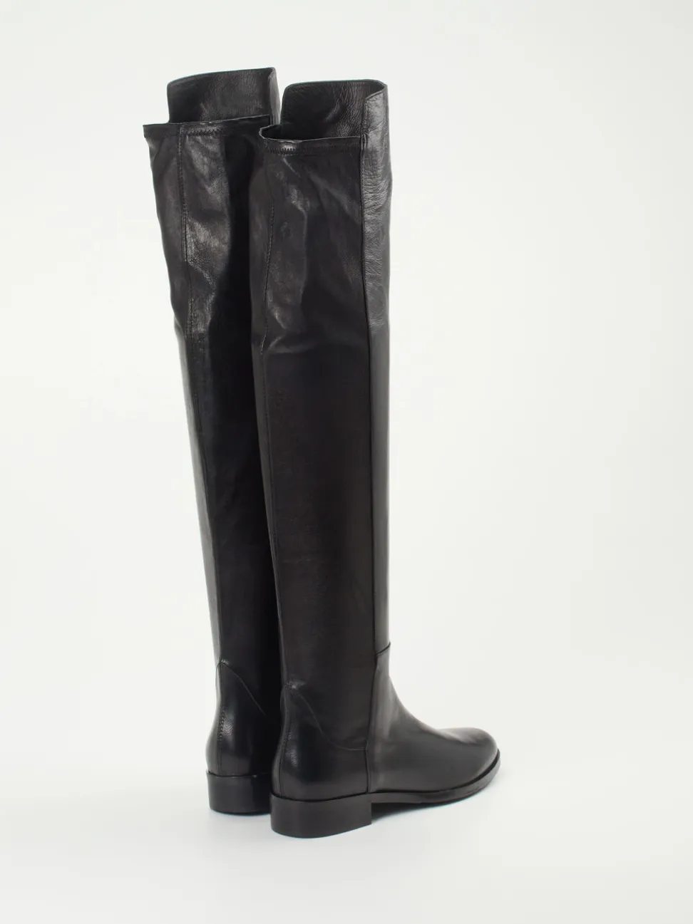 Konstantin Starke – Overknee-Stiefel aus Lammleder Schwarz