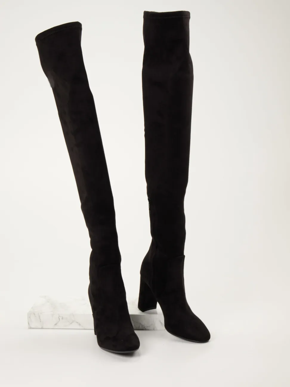 Konstantin Starke – Overknee-Stiefel aus Stretch in Schwarz
