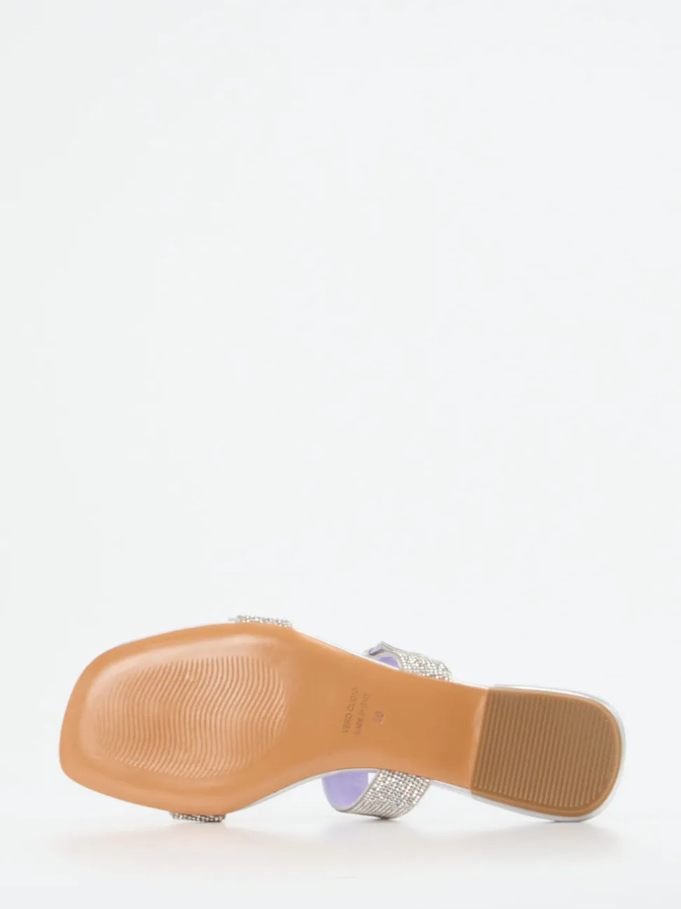Konstantin Starke – Pantolette aus Metallicleder silber