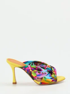 Konstantin Starke – Pantolette aus Satin in Multicolor