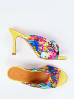 Konstantin Starke – Pantolette aus Satin in Multicolor