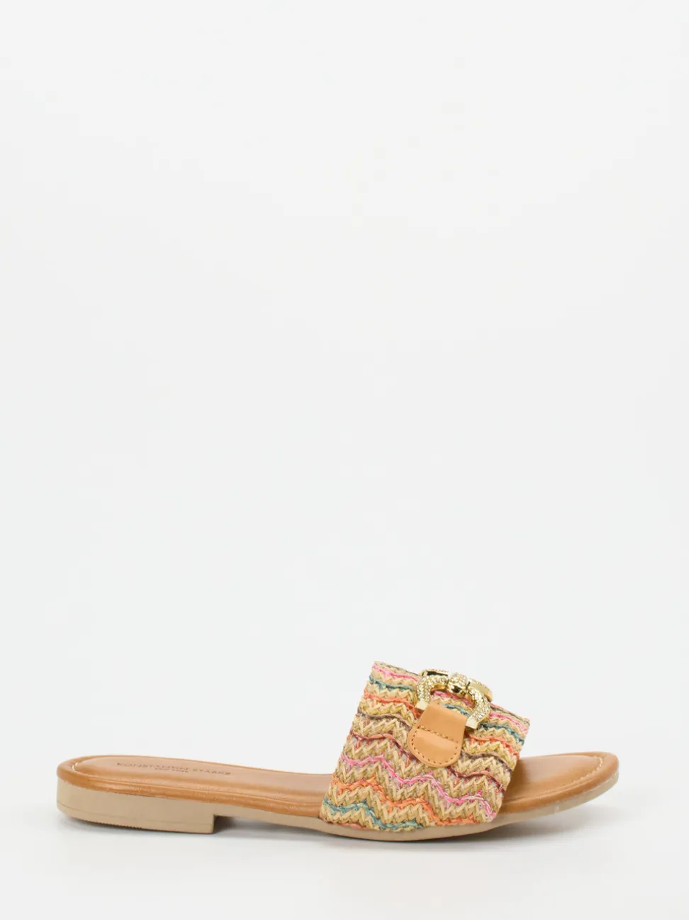 Konstantin Starke – Pantolette aus Bastgeflecht multicolor
