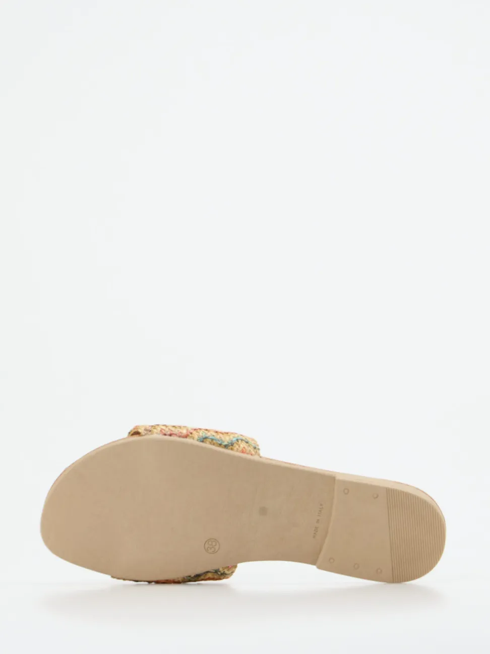 Konstantin Starke – Pantolette aus Bastgeflecht multicolor