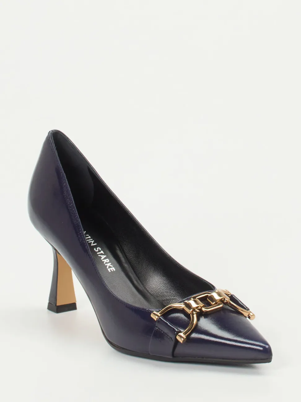 Konstantin Starke – Pumps aus Lackleder in Dunkelblau