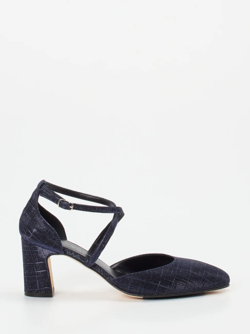 Konstantin Starke – Pumps aus Metallicleder Dunkelblau