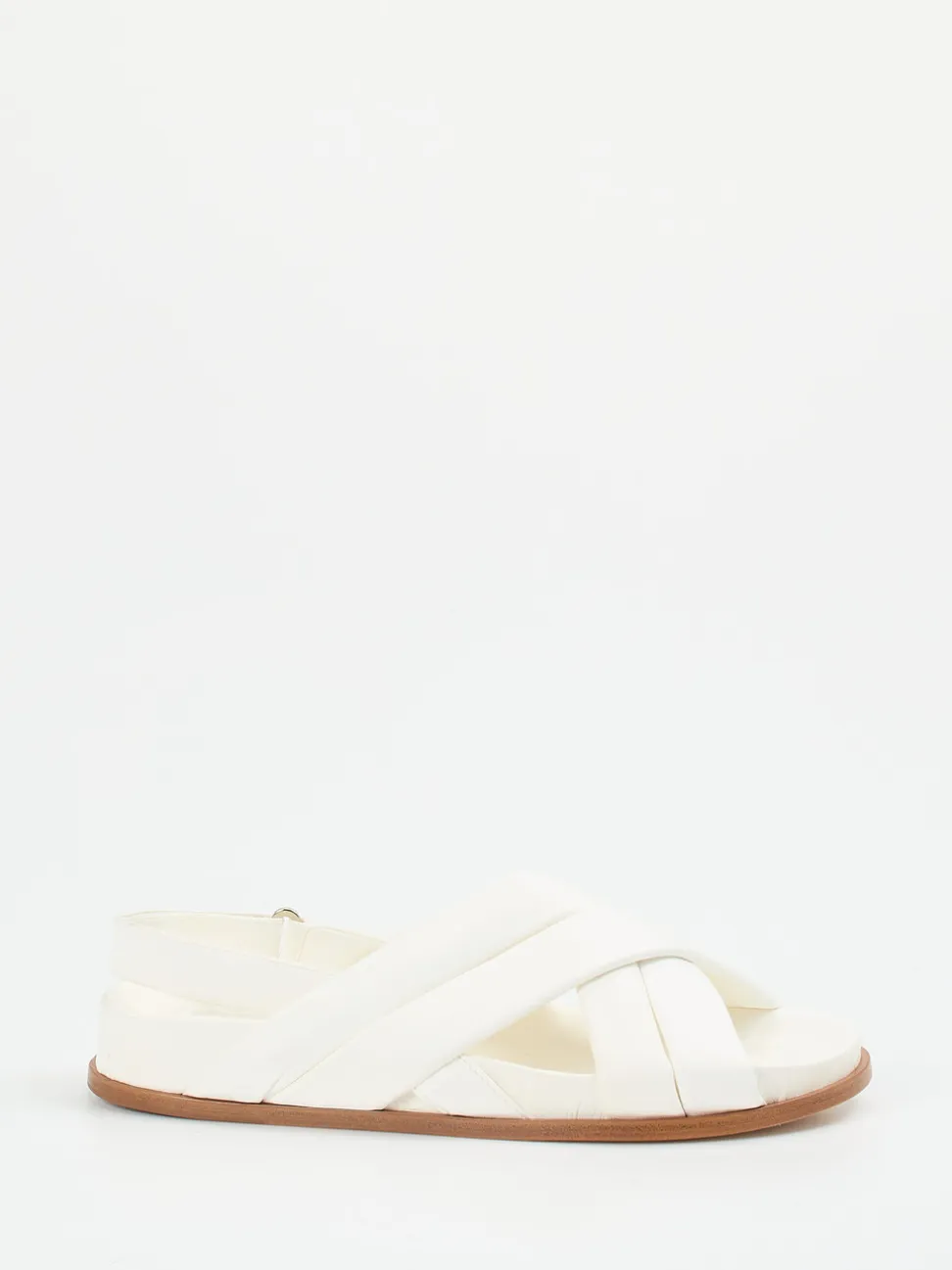 Konstantin Starke – Riemchensandale aus Lammleder Offwhite