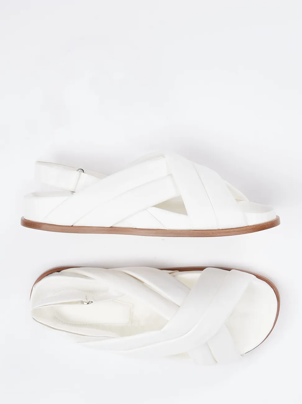 Konstantin Starke – Riemchensandale aus Lammleder Offwhite