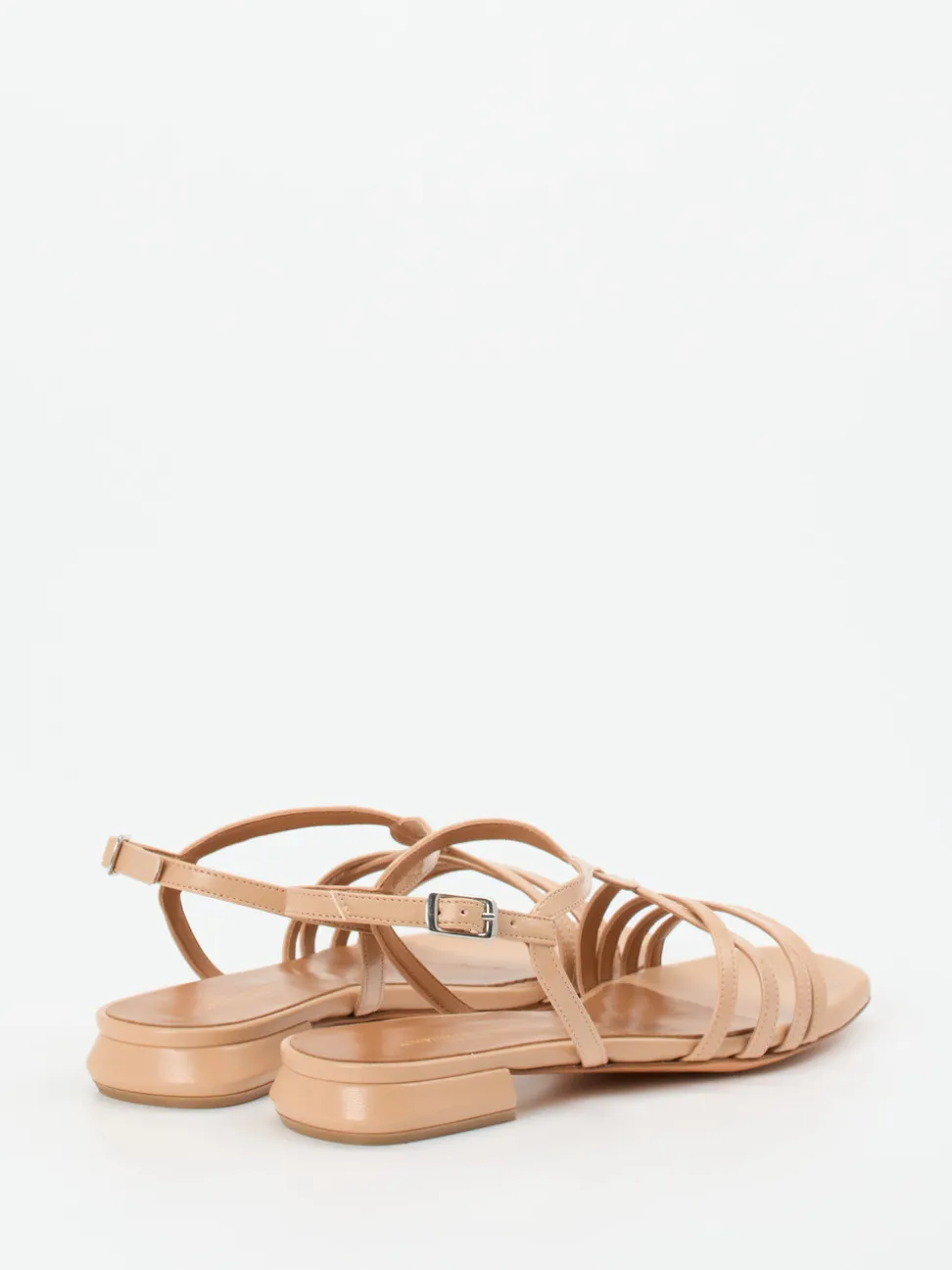 Konstantin Starke – Riemchensandalen aus Lackleder beige