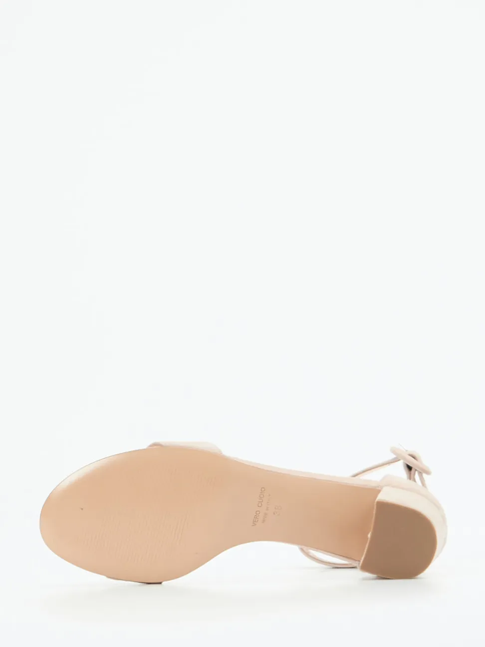 Konstantin Starke – Sandalen aus Veloursleder Rosébeige