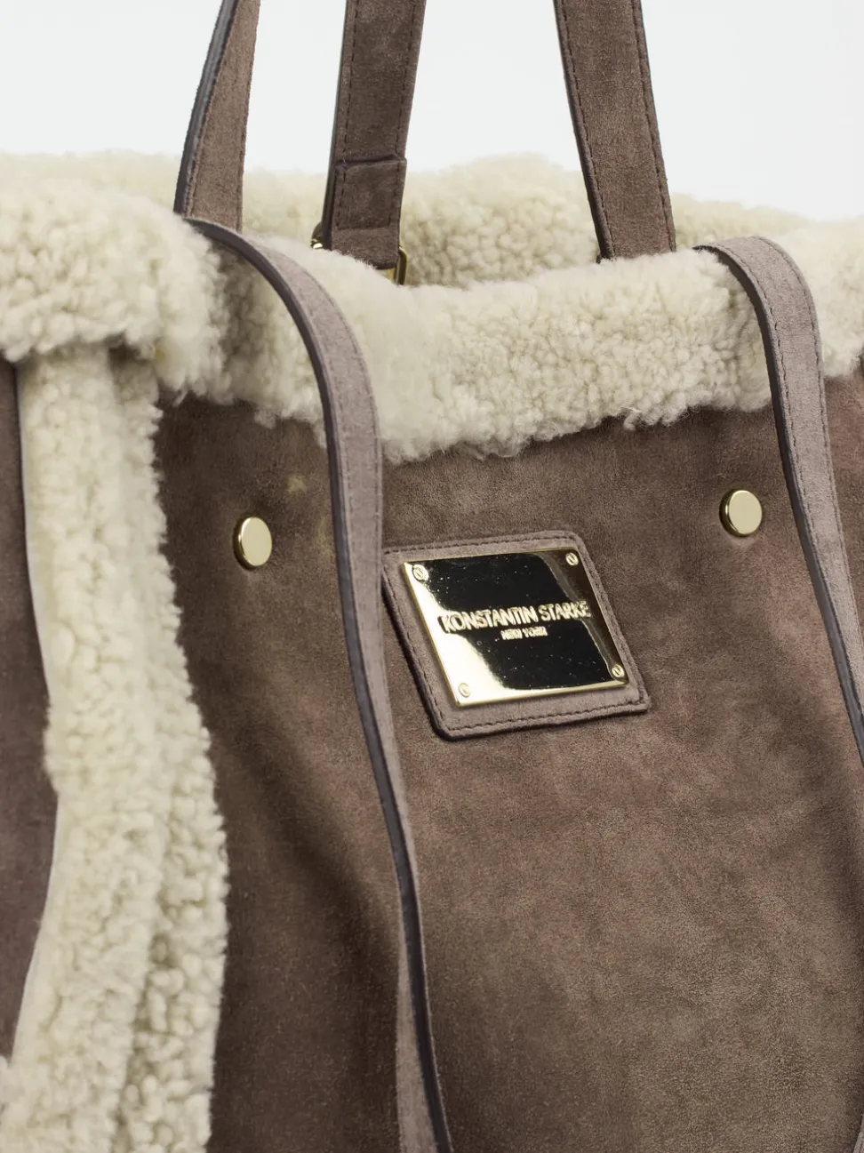 Konstantin Starke – Shopper aus Textil in Taupe
