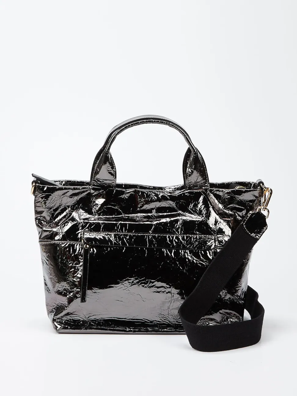 Konstantin Starke – Shopper Bag aus Lackleder Grau