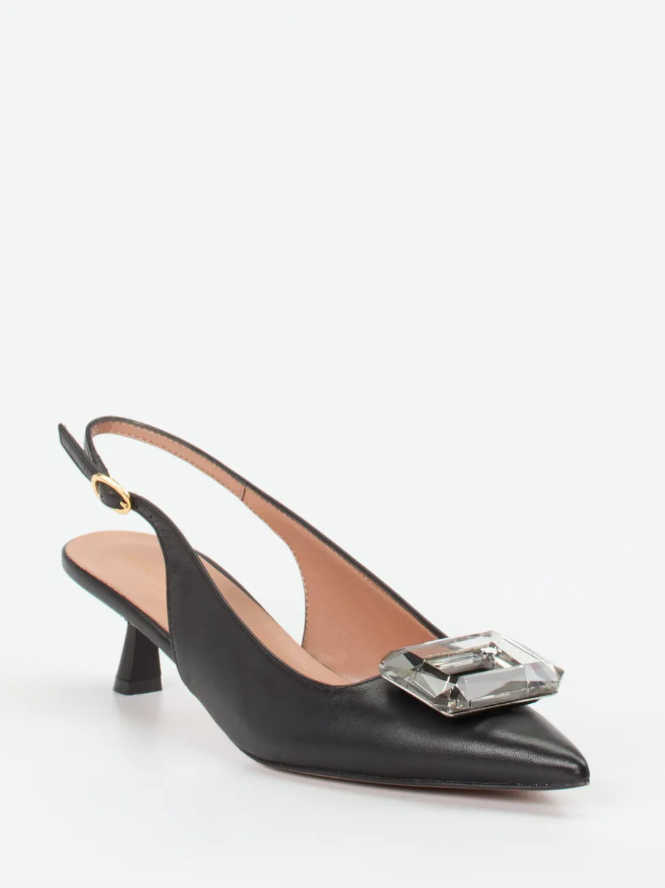 Konstantin Starke – Slingback-Pumps aus Lammleder schwarz